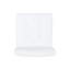 Tabouret de comptoir industriel moderne blanc à 2 boutons l 20,41 po x P 23 po H 38,8 po