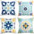Floral jaune / blanc / bleu