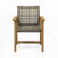 Fauteuils club d'extérieur en bois d'acacia
