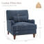 Chaises d'appoint rembourrées avec garniture cloutée Charney-455995675