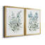 «Delicate Blue Botanical I», ensemble de 2 reproductions d'art sur toile encadrées-61455396-61455401