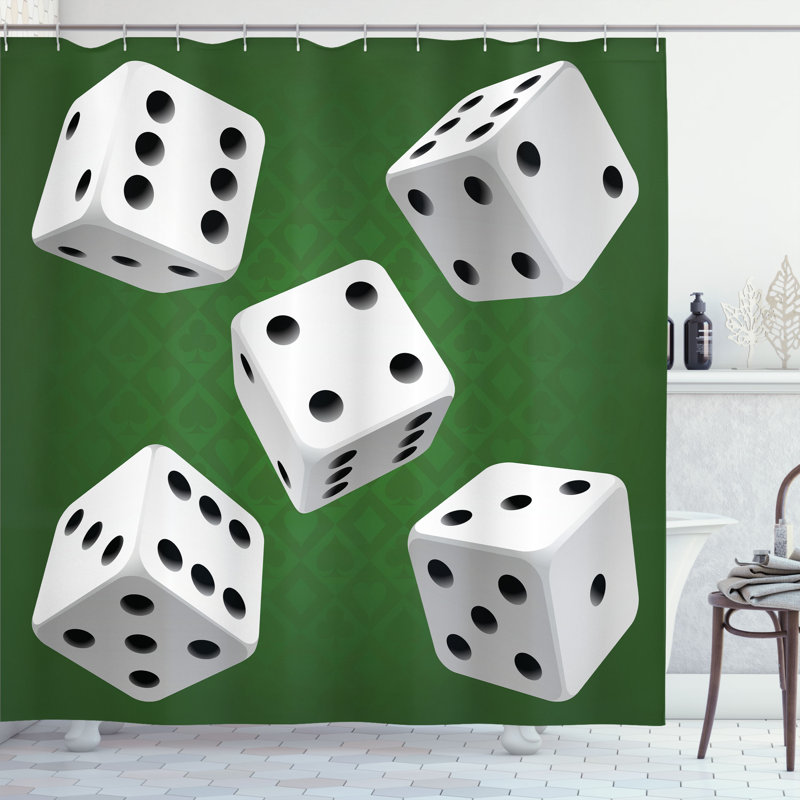 Shower Curtain with Hooks Included, 84"H x 69"W