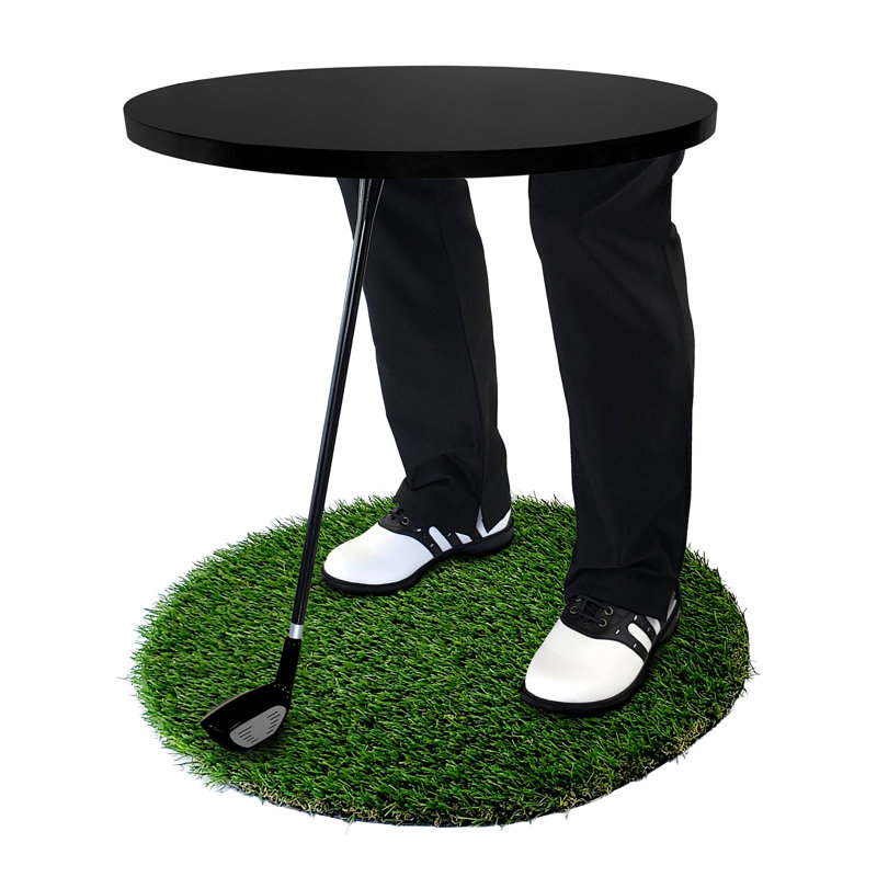 Table de bout abstraite, Noir