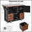 54 Inch Farmhouse Kitchen Island With Drop Leaf, Power Outlet, And Rolling Storage On 4 Large Wheels, Ideal For Modern And Rustic Kitchens-990636993