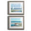 Summer Heron - Ensemble de 2 peintures sur papier encadrées-1846480870-1846480867
