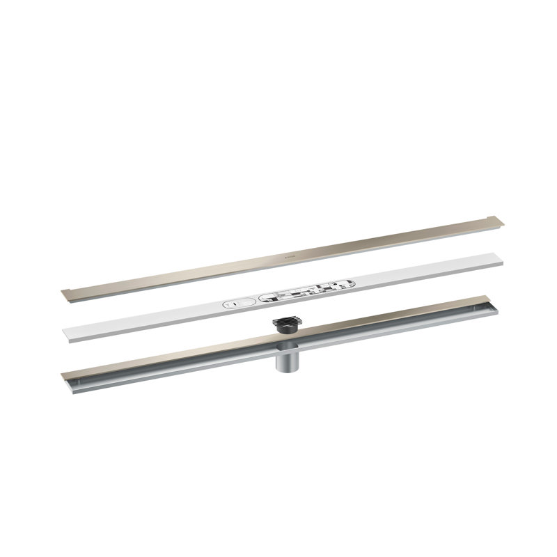 AXOR Drains Wall Installation 39 3/8", Brushed Nickel