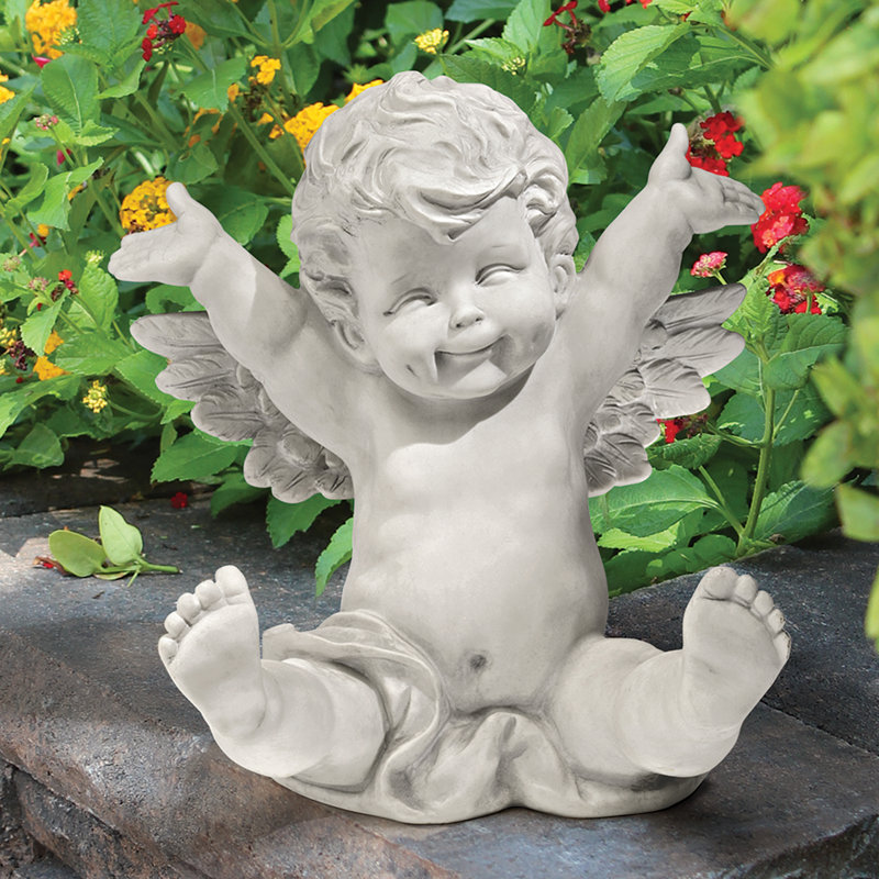 Topsy Tumbling Cherub Statue