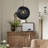 1-Light Pendant Lights Black Basket Globe-1039814164