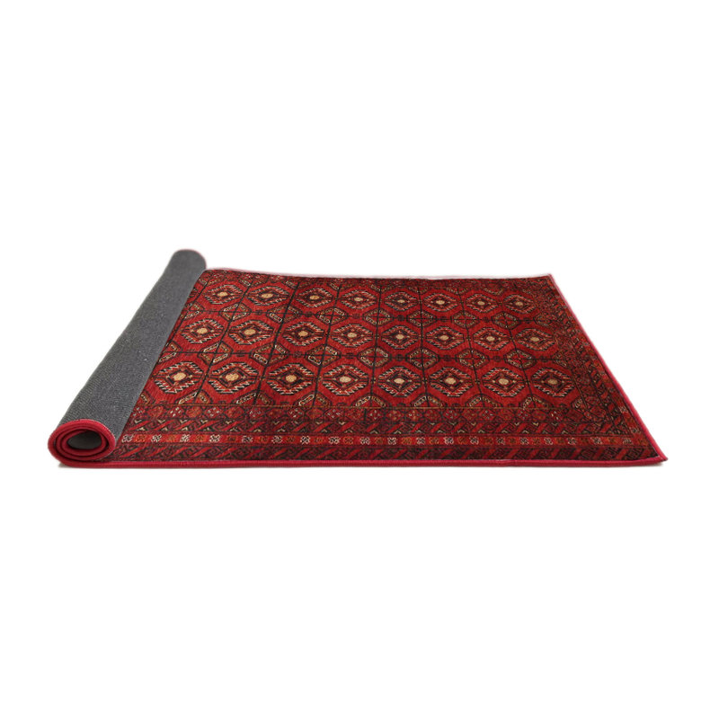 Tapis rouge à motif sud-ouest, Rond 6 pi
