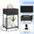 1-Ply Fabric Drawing Table with Plug 2-Pack-Black-114791100