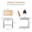 Chaise d'appoint rembourrée en velours Amyris-587093979-587093977