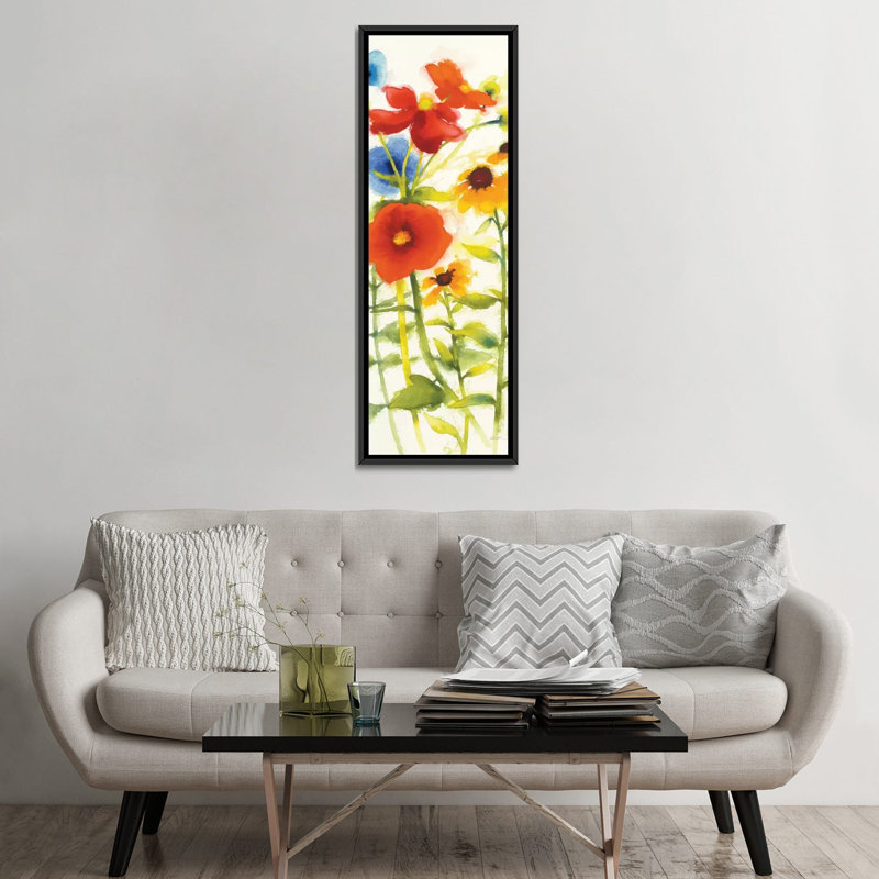 «Americana Meadow III», reproduction d'art sur toile, H 60 po x l 20 po x P 1,5 po, Toile encadrée noire