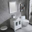 Ensemble de meuble-lavabo simple 24,8 po avec miroir Molti-926230586