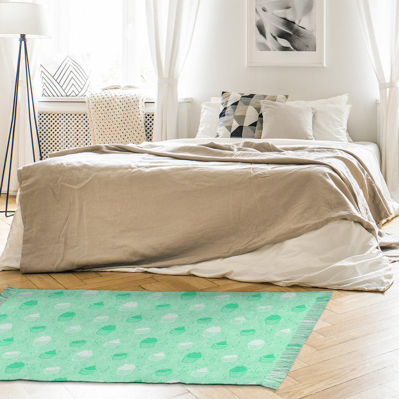 Tapis à rayures petits gâteaux green area Mcguigan, Non