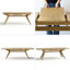 Ensemble de table de salle à manger extensible en placage de bois de 78 à 96 po avec 6 fauteuils à oreilles en chenille-1296197599