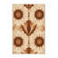 Tapis beige moelleux moelleux en forme de tournesol de style campagnard campagnard / beige-1828424426