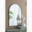 Miroir arqué avec cadre en métal, miroir mural pour le vestibule de la chambre à coucher du salon