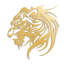 Tigre, animaux, sculpture murale abstraite moderne, décoration murale en métal pour l'extérieur-94207794-94207796