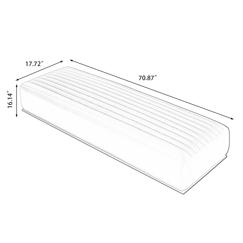 Banc rembourré, Beige