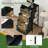 4 Drawer Vertical Storage Dresser Mid Century Modern Front Door with Fabric Pull Drawers