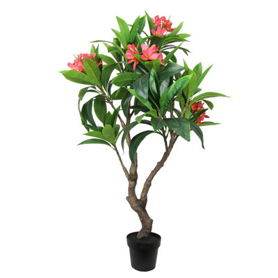 Plumeria artificiel en pot 57 po