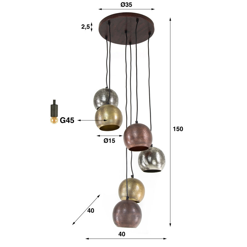 Akria 1 - Light Dome Pendant