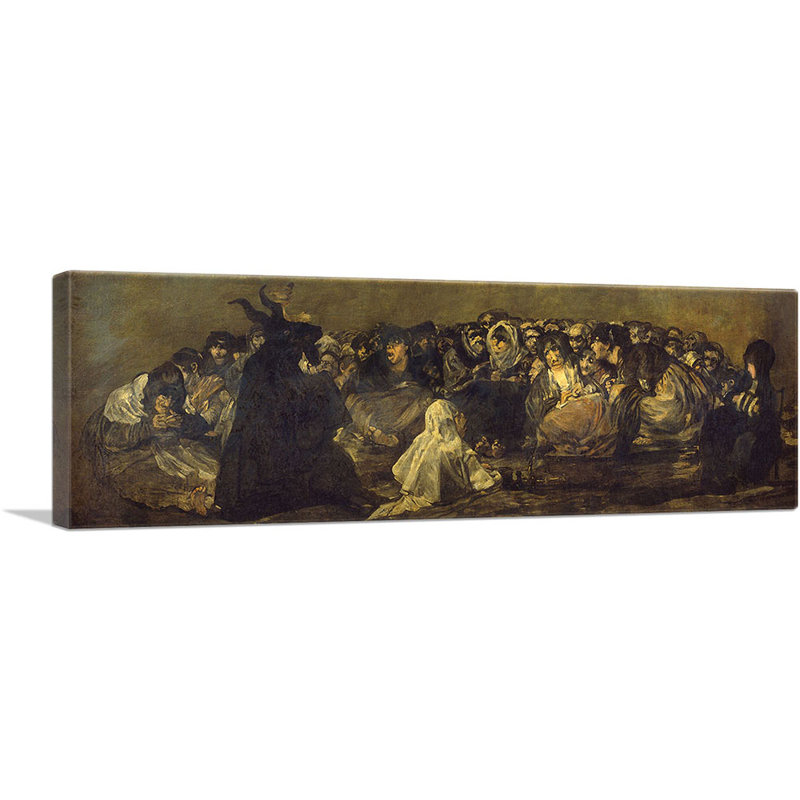 «The Great He-Goat 1823» par Francisco Goya, reproduction d'art sur toile panoramique, H 12 po x l 36 po x P 0,75 po