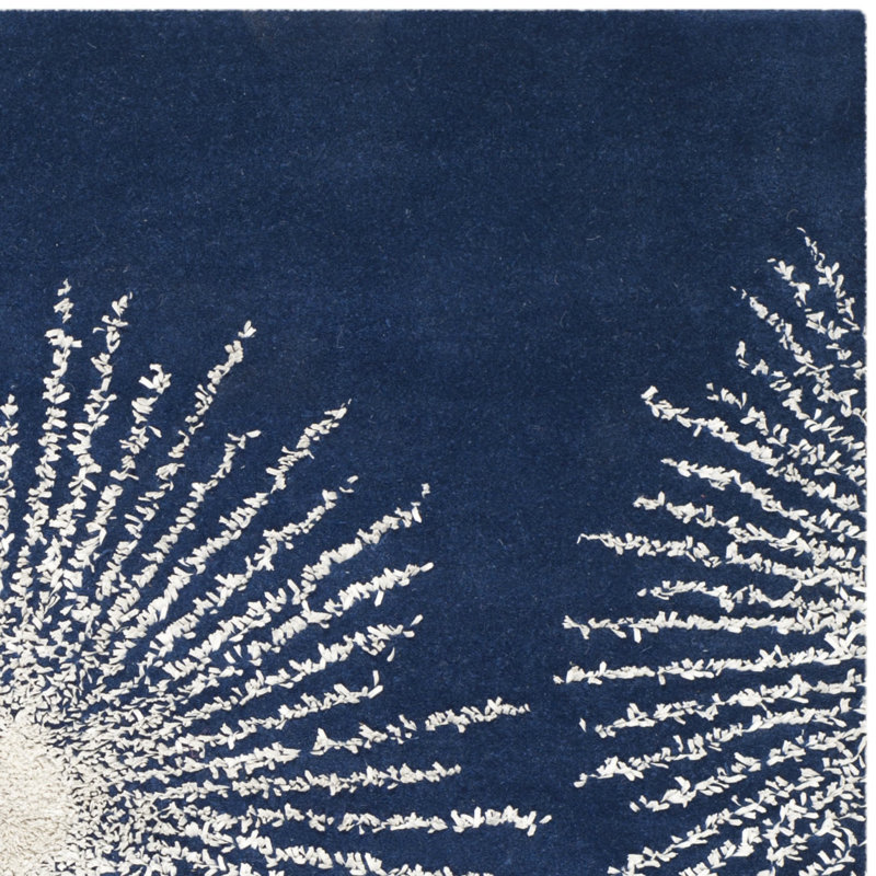 Tristan Floral Wool Hand Woven Area Rug, Rectangle 183 x 274 cm