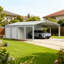 Durable Steel Storage Sheds, Reinforced Large Garage With Modern Design