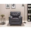 Chaise en similicuir Rimouski-1281874899