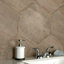 Retro Hex 14" x 16" Porcelain Wood Look Wall & Floor Tile