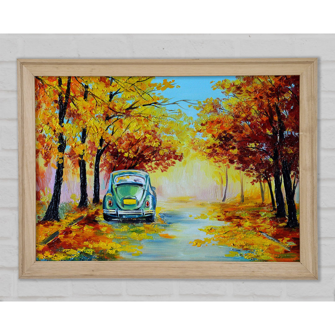 Vw Beatle im Herbst - Druck