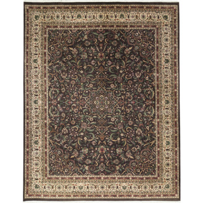 Hand-Knotted High-Quality Brown and Beige Area Rug