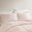 Couette King/King Ombre en fausse fourrure - Blush, douce et chaude, style shggy, lavable à la machine