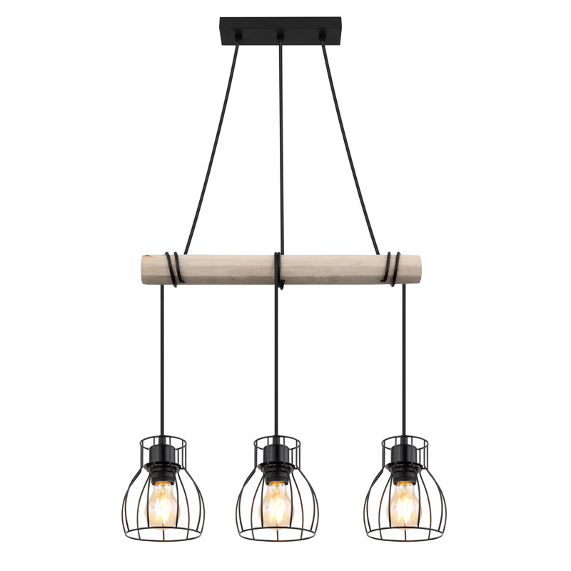 Alaitz 3 - Light Black Kitchen Island Pendant