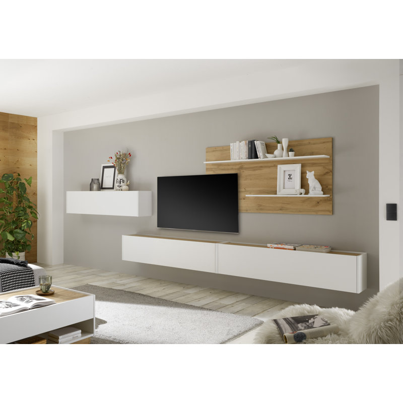 Brentwood Unfinished Floating Entertainment Centre for TVs up to 65", White