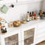 Garde-manger avec porte en verre trempé et rangement solide Garyson-1248537991