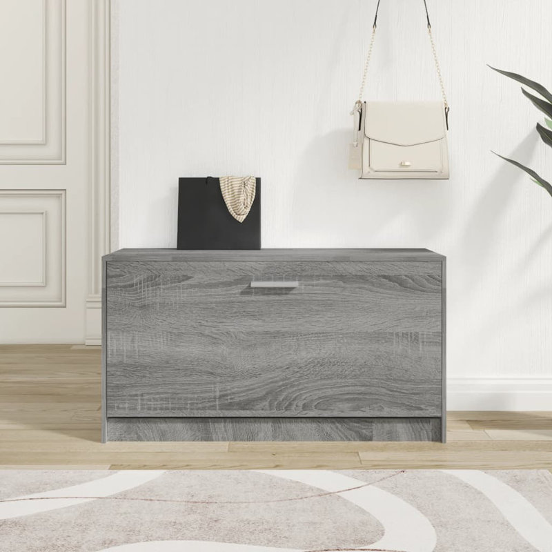 Aubrie Storage Bench, Grey Sonoma