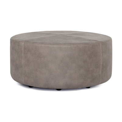 Cassi 40" Wide Round Standard Ottoman by Wildon Home