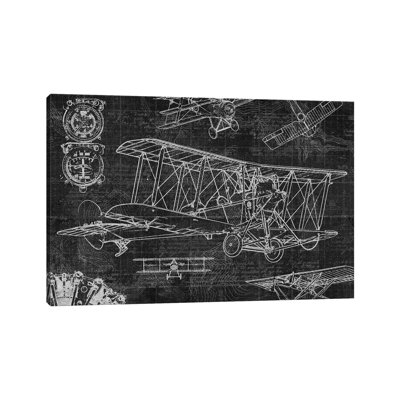 Vintage Aviation II by Edward Selkirk - Wrapped Canvas Print