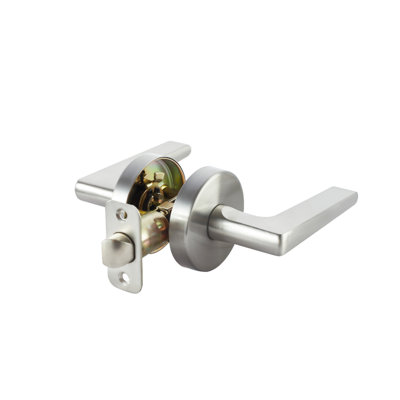 Contra Collection Modern Satin Nickel Grade 3 UL Listed Passage Hall/Closet Door Handle