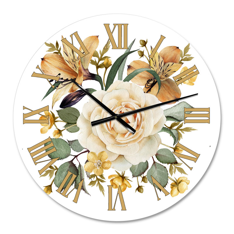 Rose Wall Clock, Small