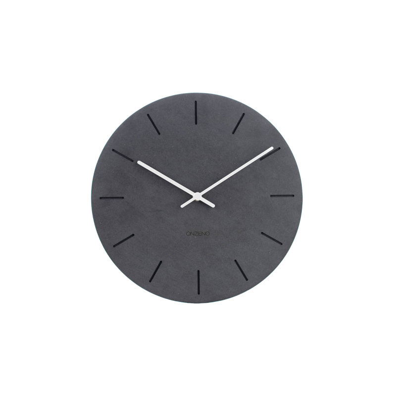 Wood Wall Clock, Black
