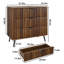 Commode de rangement moderne à 3 tiroirs en bois avec commode pour chambre à coucher, salon