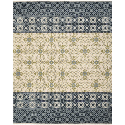 Pooler Hand Tufted Wool Geometric Rug