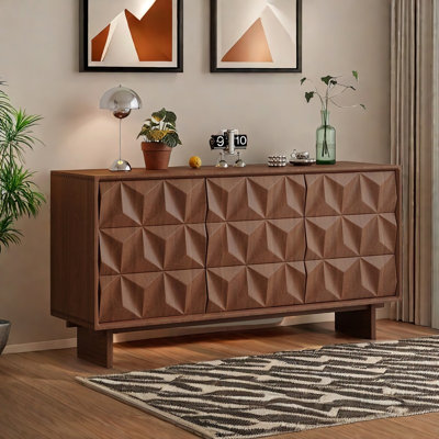 Solid Wood Cherry Wood Large Capacity Accent Chest