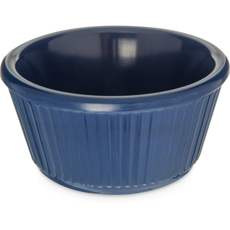 Melamine Fluted Bowl Sauce Ramekin, 4 oz, Blue