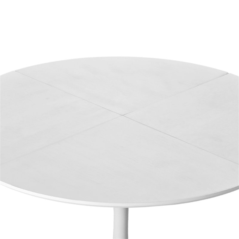 Table de salle à manger VEMSTKOJ, Blanc, H 29,53 po x L 47,24 po x l 47,24 po, Blanc