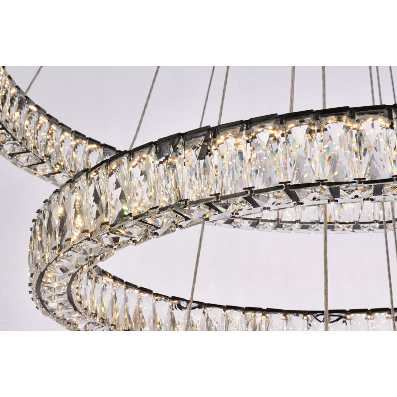 Maart Chandelier, Black, 21" H x 31.50" W x 31.50" D