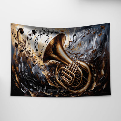Tapisserie murale «Music Tuba»